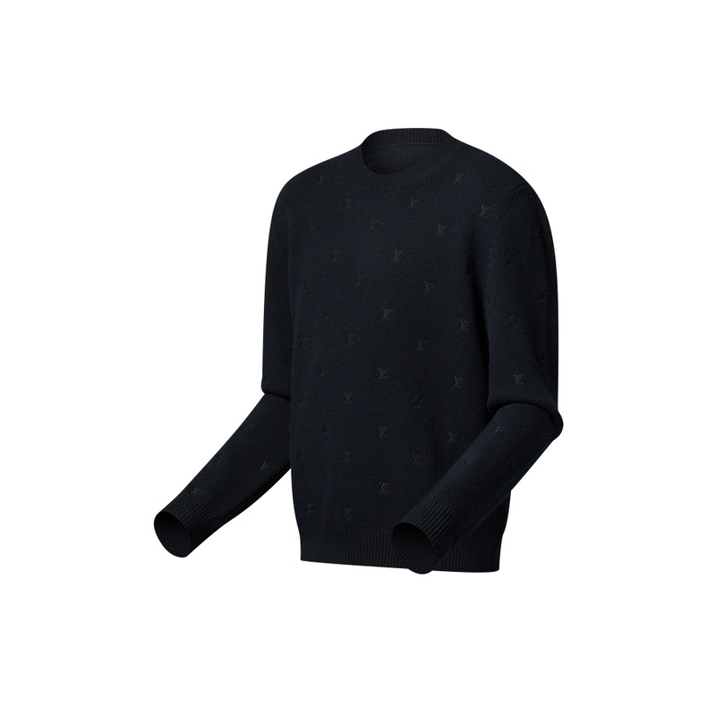 Louis Vuitton LV Blason All Over Embroidered Crewneck outlook
