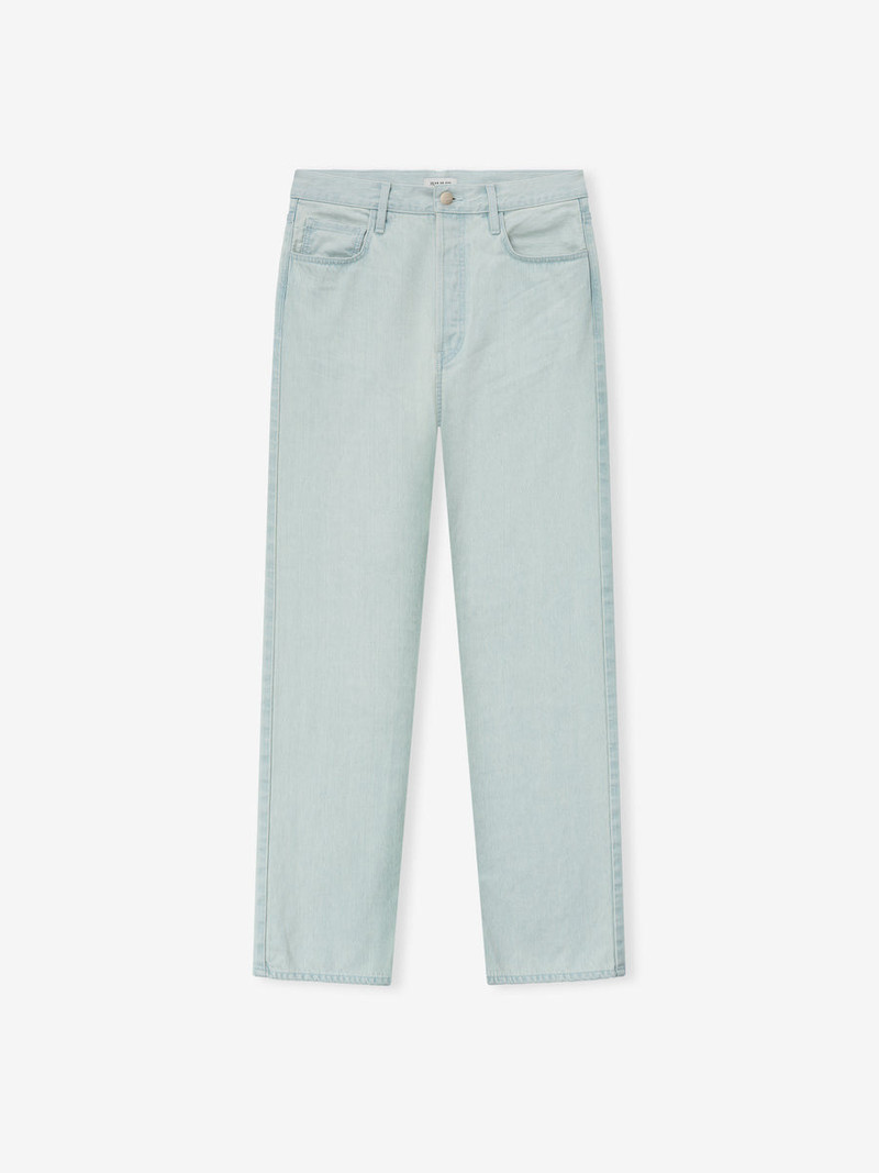 Bleach Washed Denim Straight 5 Pocket - 1