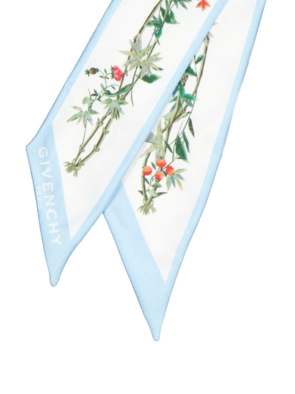 floral-print silk scarf - 4