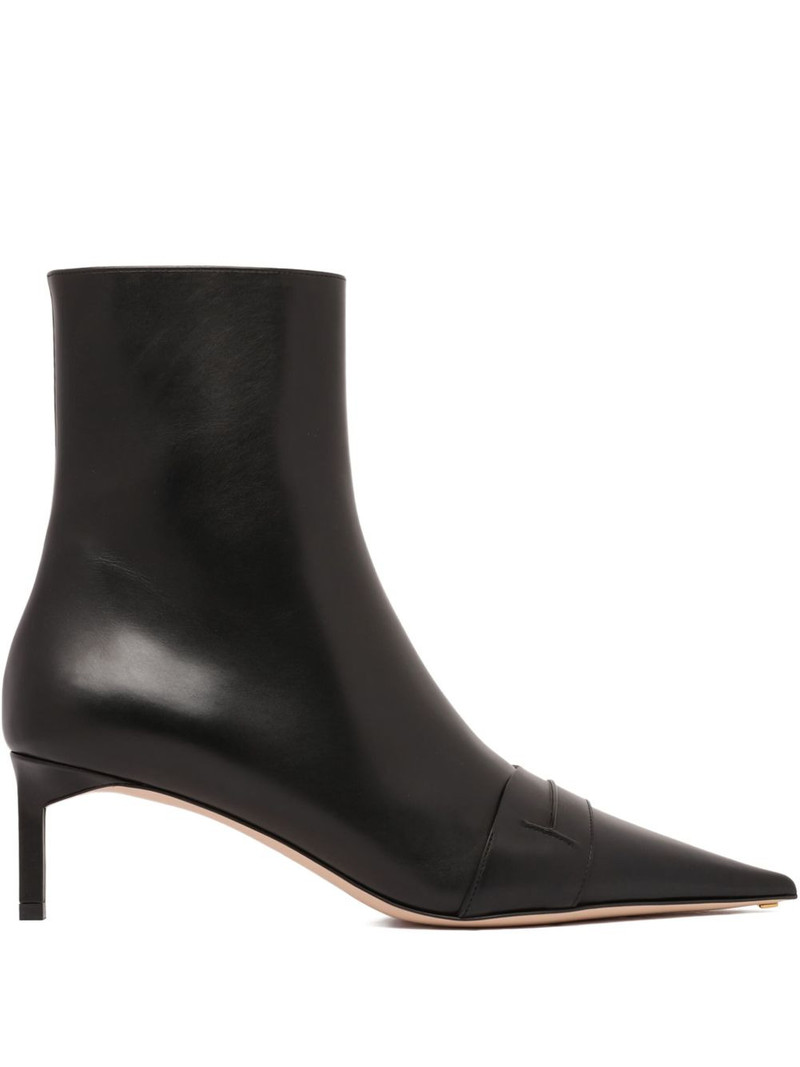55mm leather ankle boots 1