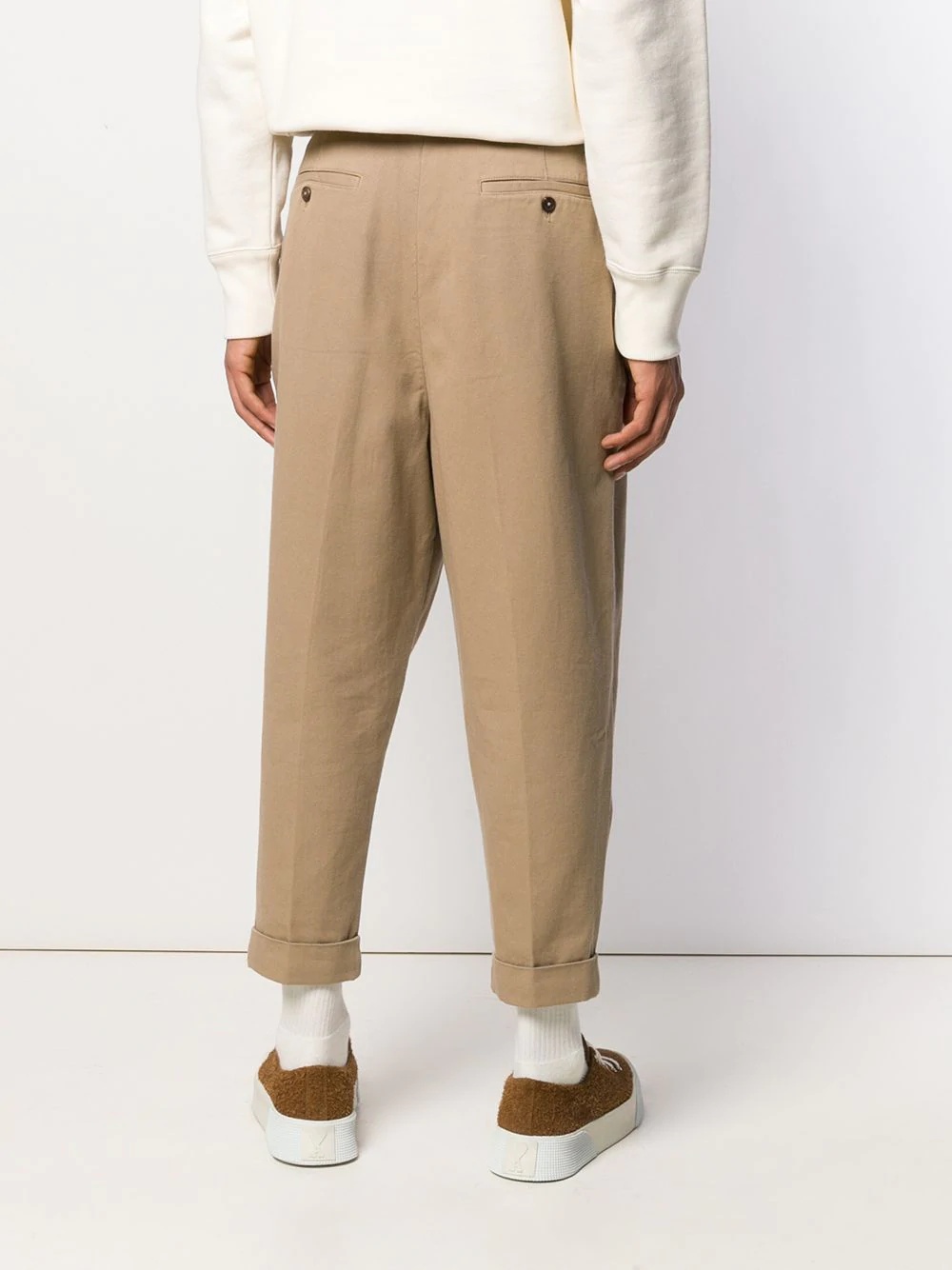 Oversized Carrot Fit Trousers - 4