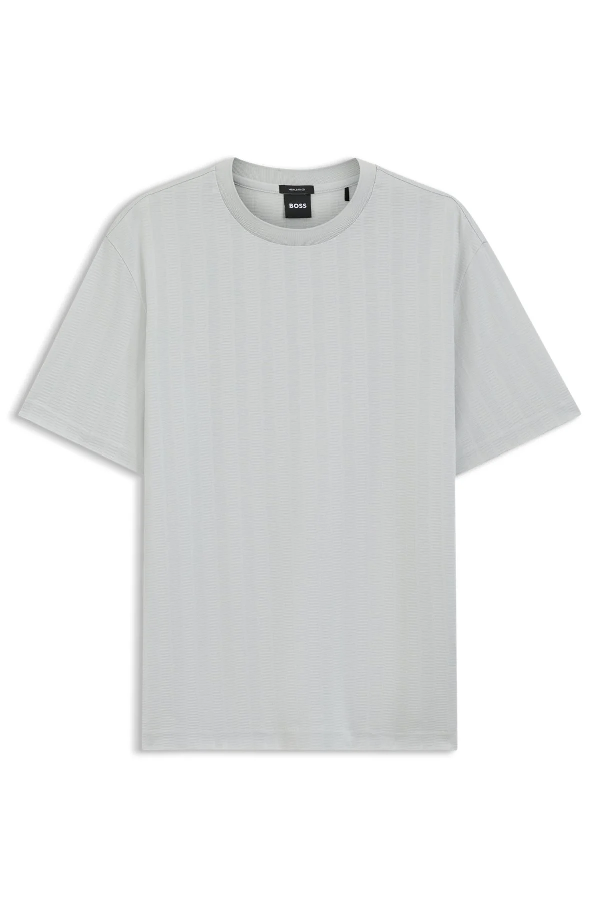 REGULAR-FIT T-SHIRT IN COTTON WITH RAISED JACQUARD STRUCTURE - 1