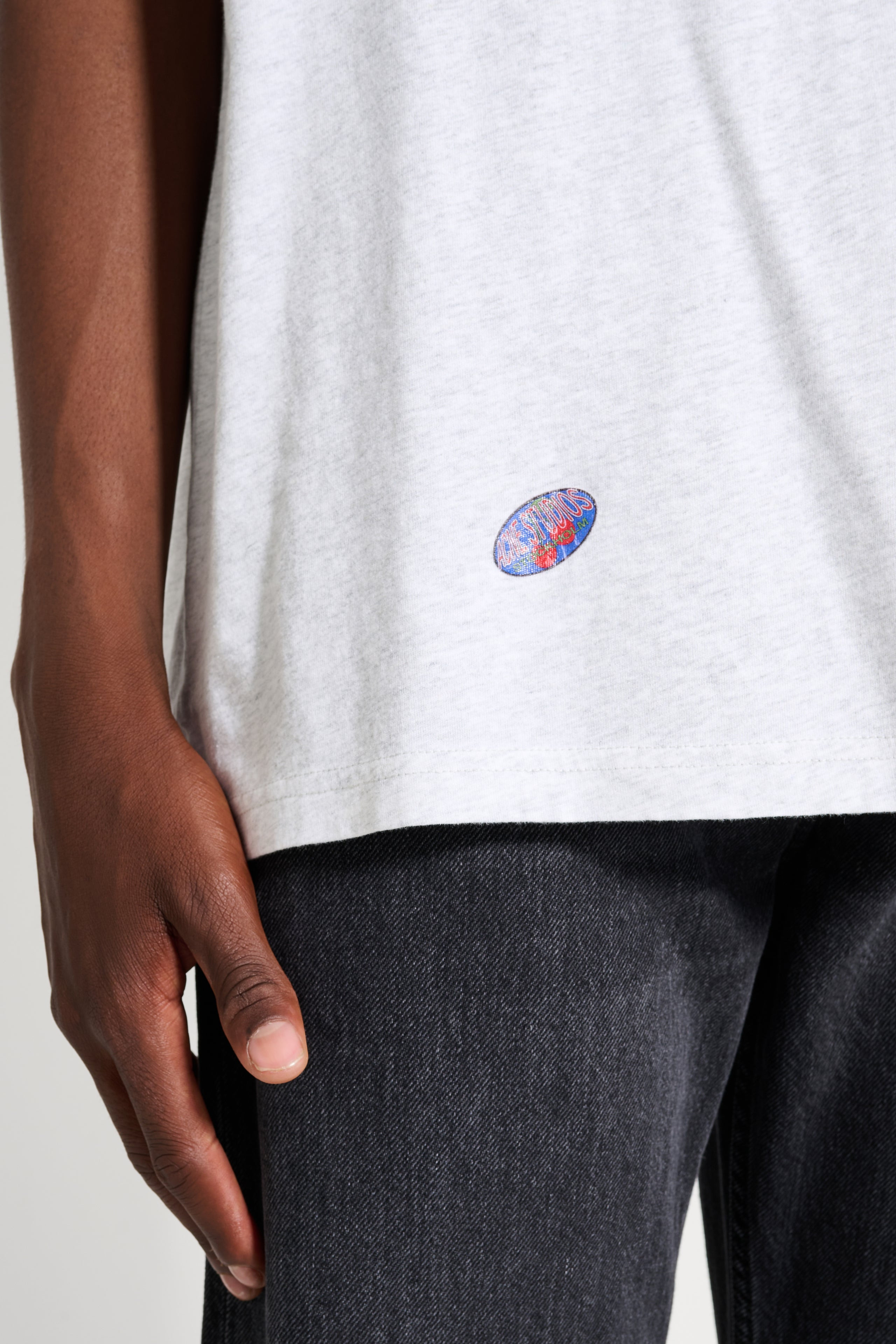 ACNE STUDIOS T-SHIRT GREY MELANGE - 3