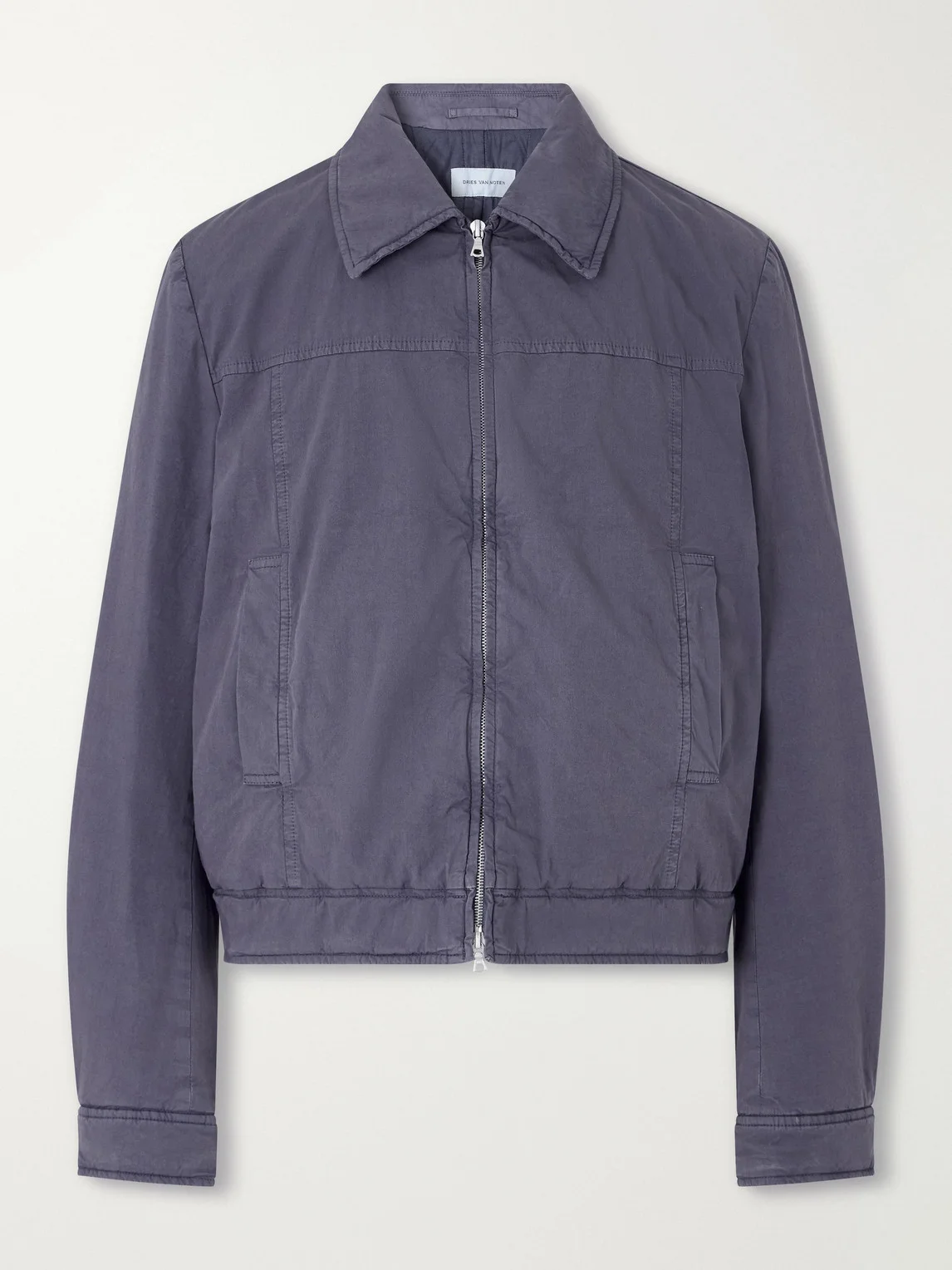 Cotton-Blend Blouson Jacket - 1