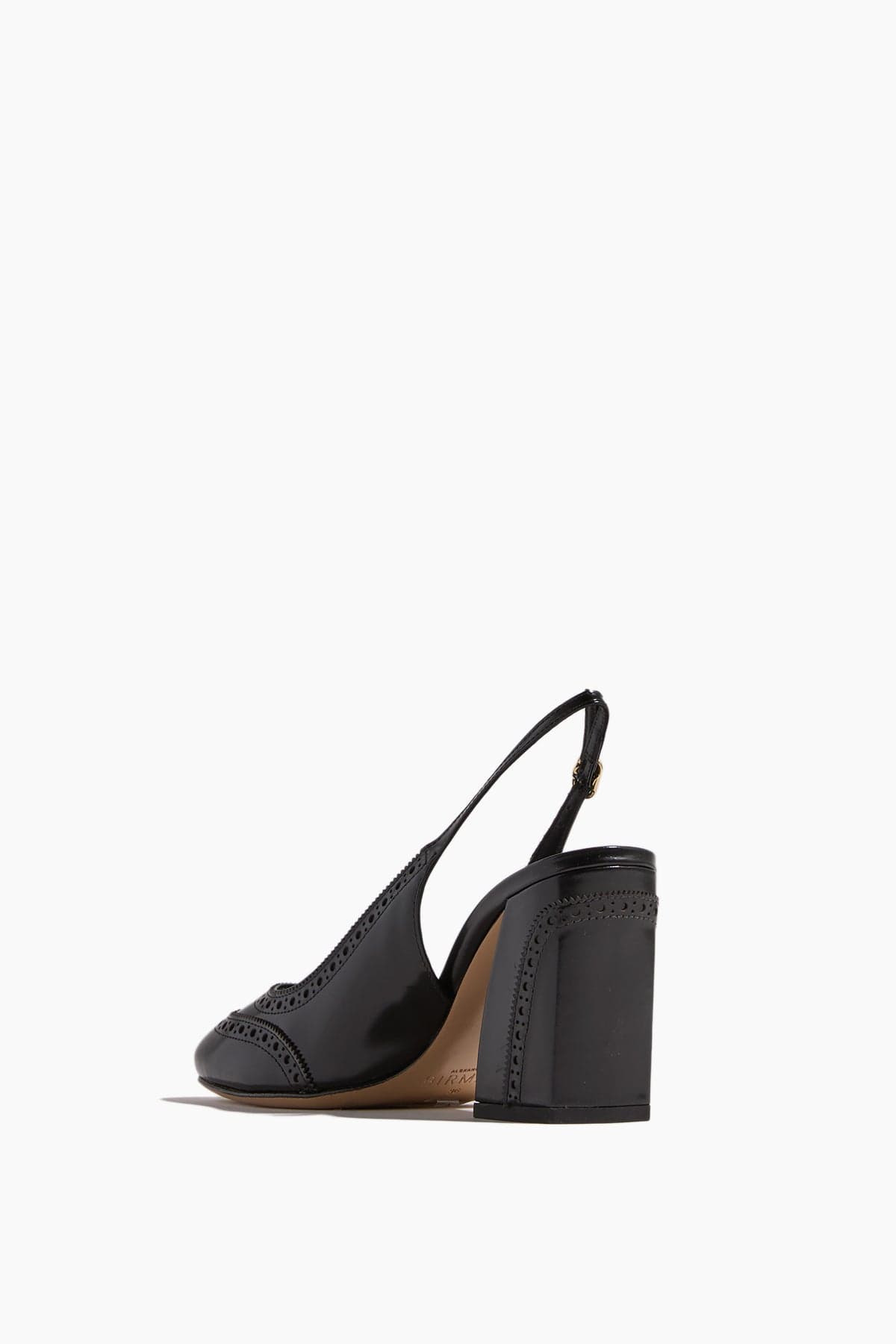 Slingback Brogue Pump 85 in Black - 3