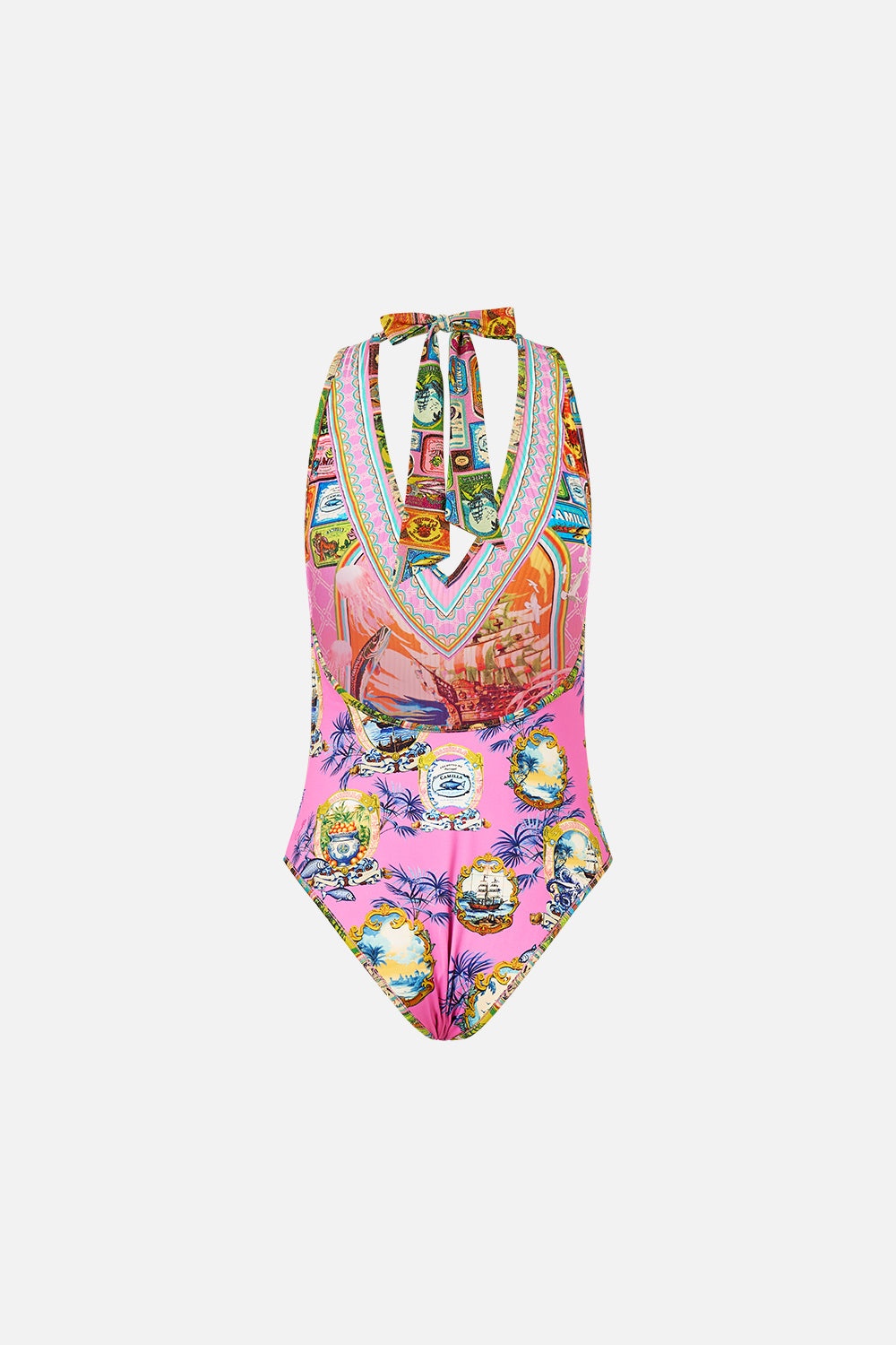 REVERSIBLE BIND EDGE HALTER ONE PIECE - 9
