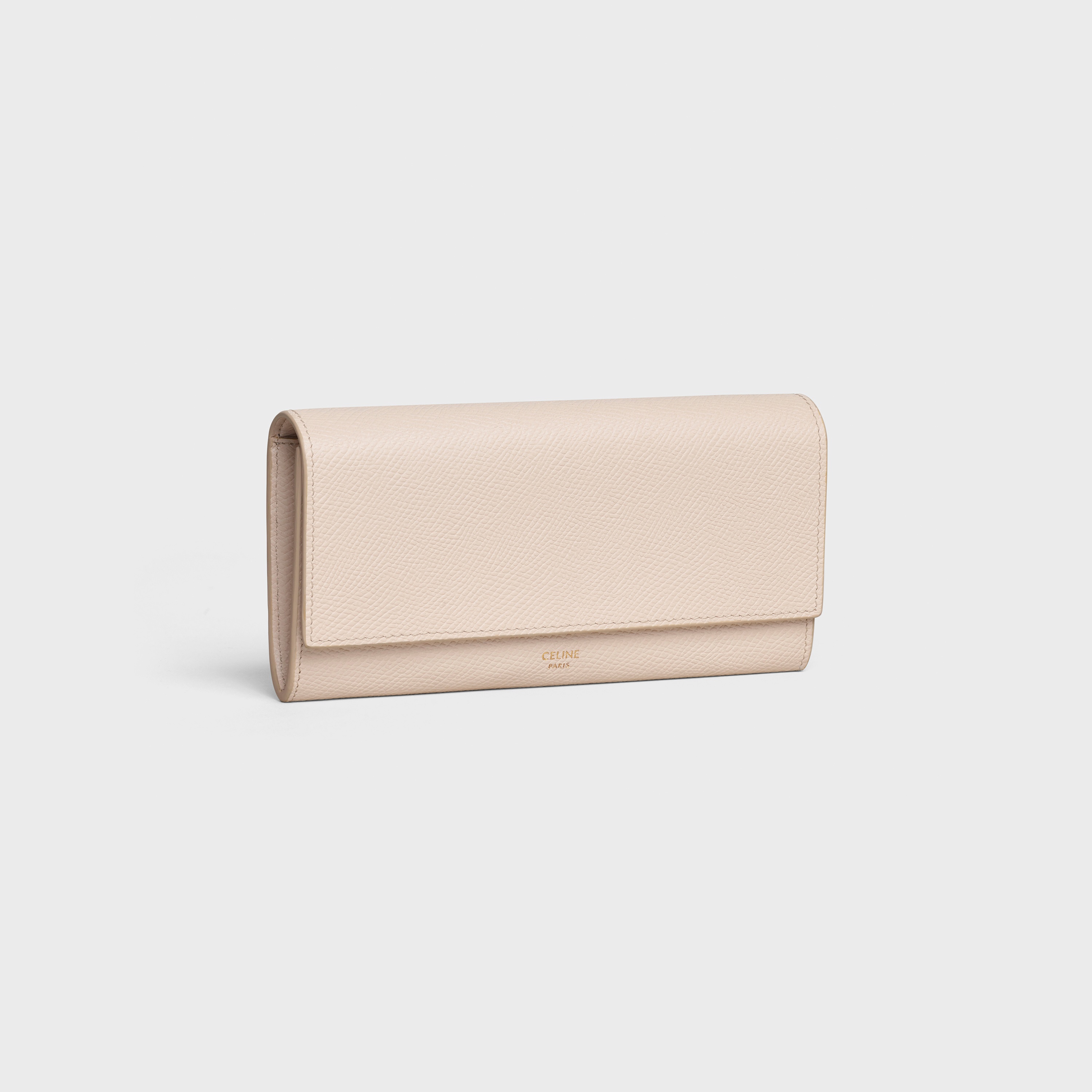 LARGE FLAP WALLET IN GRAINED CALFSKIN - 2