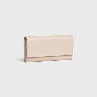 CELINE LARGE FLAP WALLET IN GRAINED CALFSKIN outlook