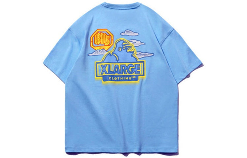 Li-Ning Li-Ning BADFIVE x XLARGE Crossover Short Sleeve 'Blue' AHSP947-2 outlook
