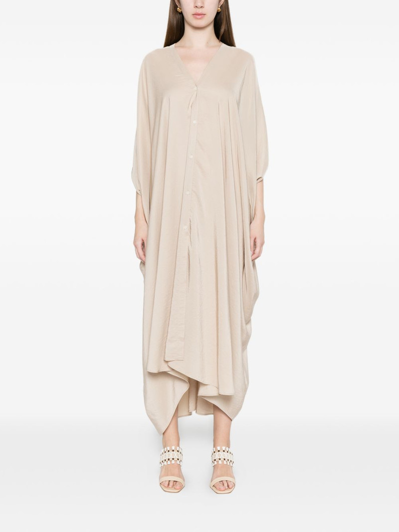 button V-neck dress 3