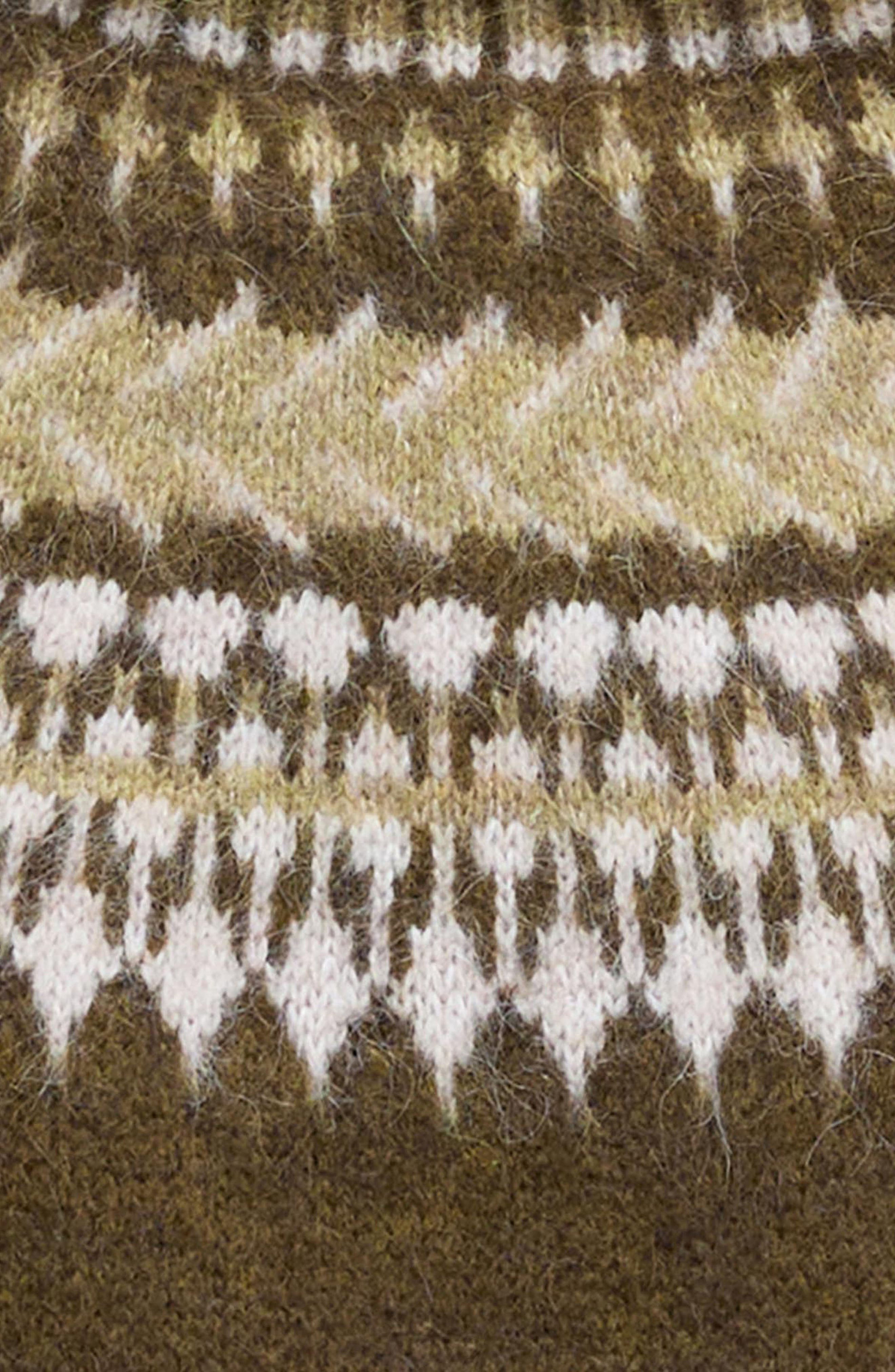 Barbour Lorrie Fair Isle Wool & Alpaca Blend Sweater in Brown Multi at Nordstrom - 5