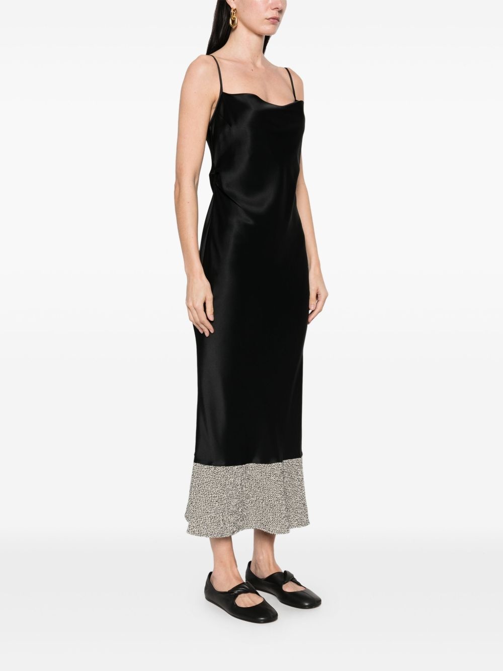 satin midi dress - 3