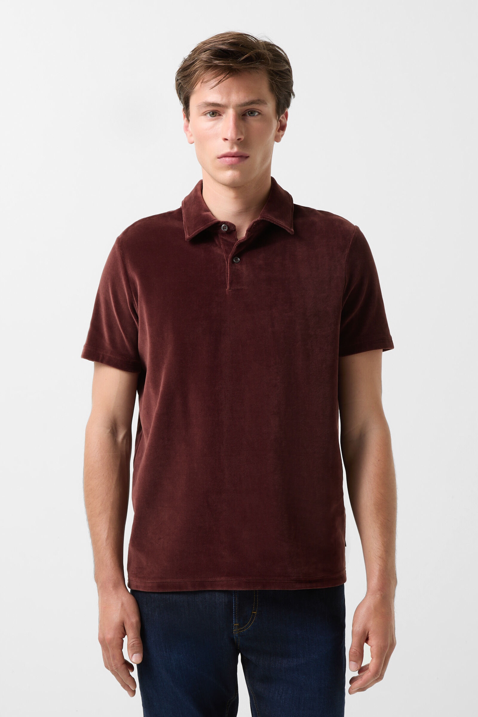 Nicki polo shirt Vincenzo in Wine red - 2