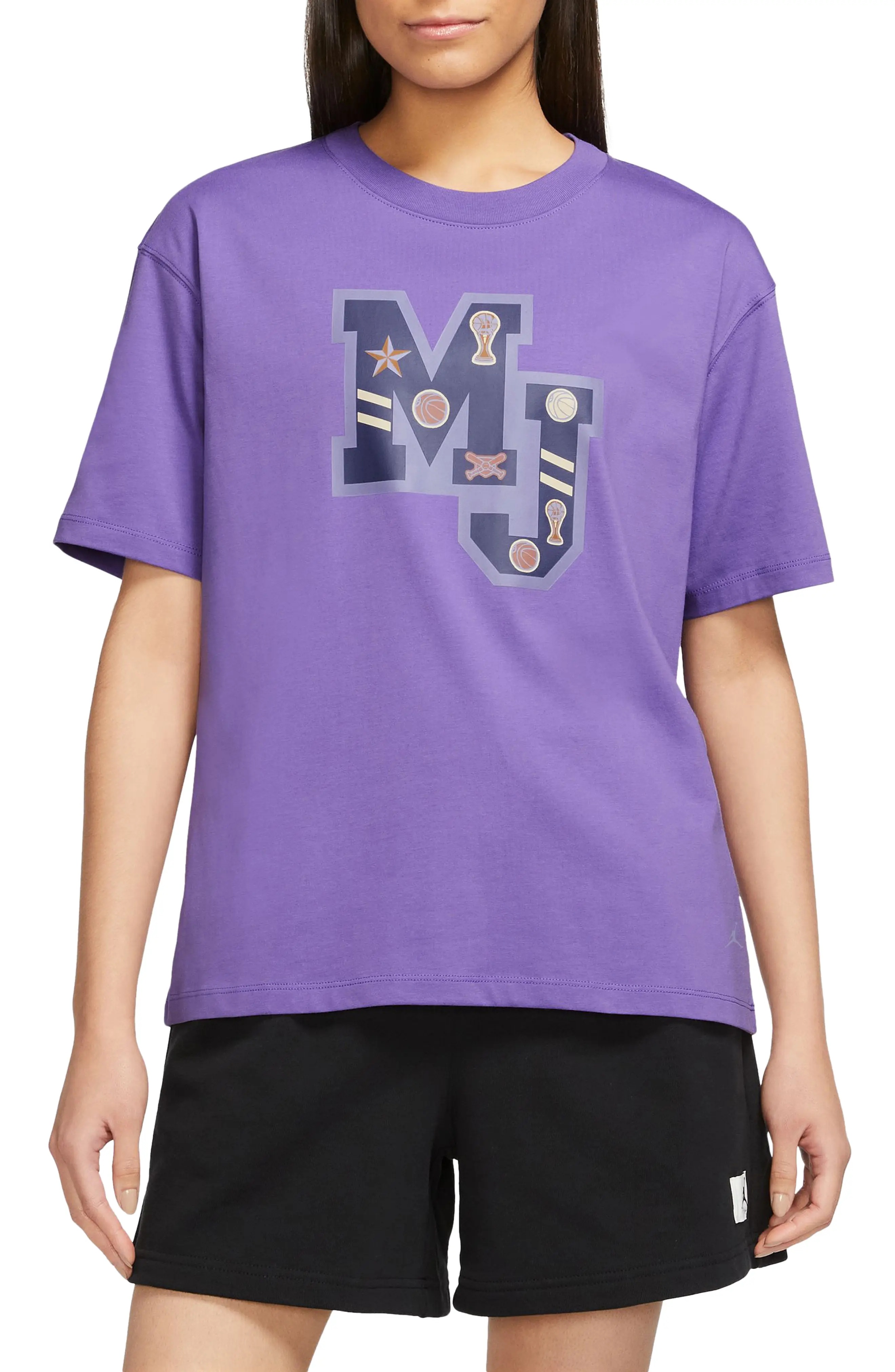 MJ Graphic T-Shirt in Action Grape/Sky Light Purple - 1