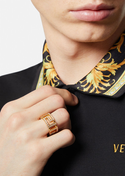 VERSACE Crystal Greca Ring outlook