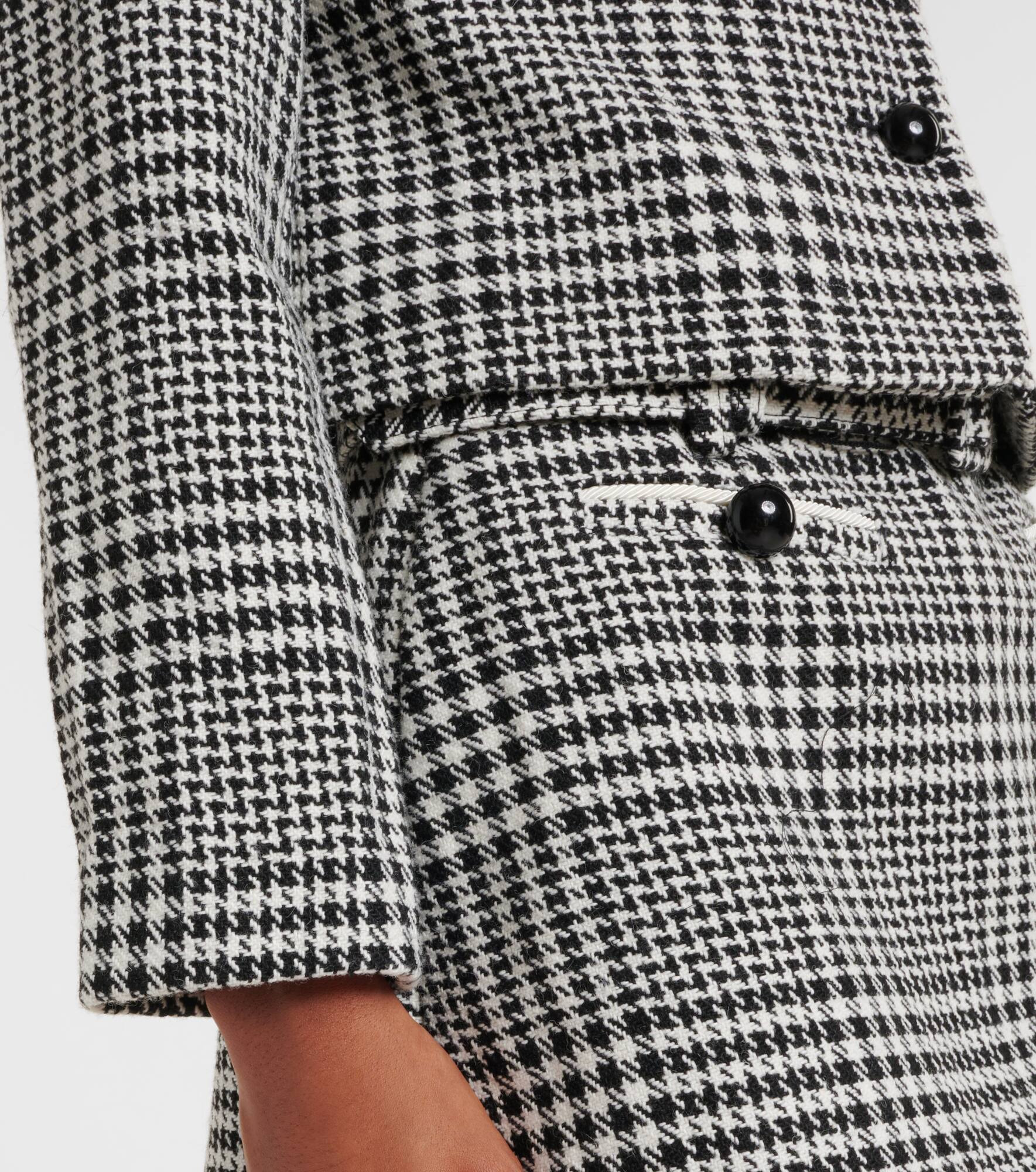 Embellished houndstooth cropped jacket - 5