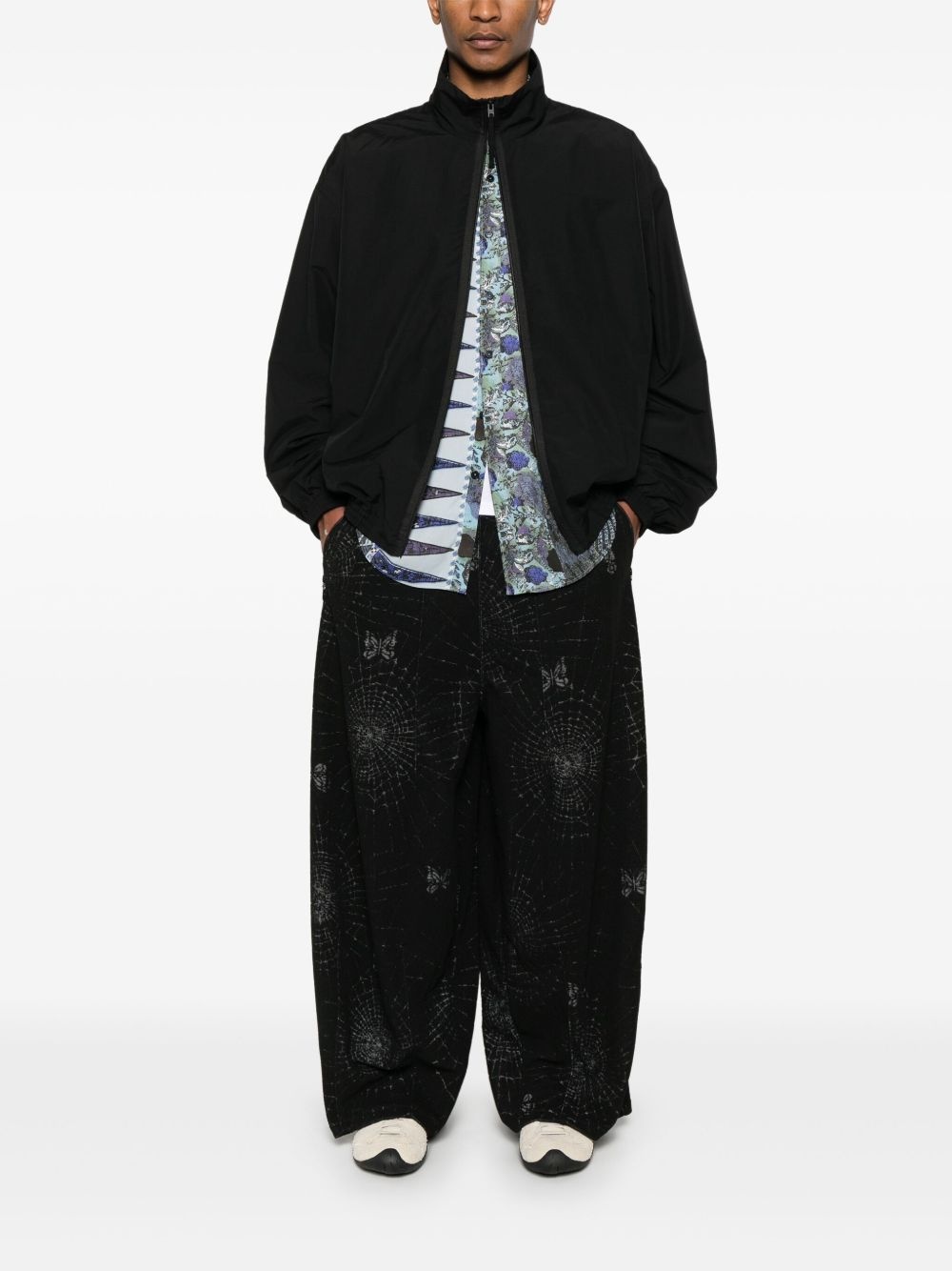 butterfly-print track pants - 2