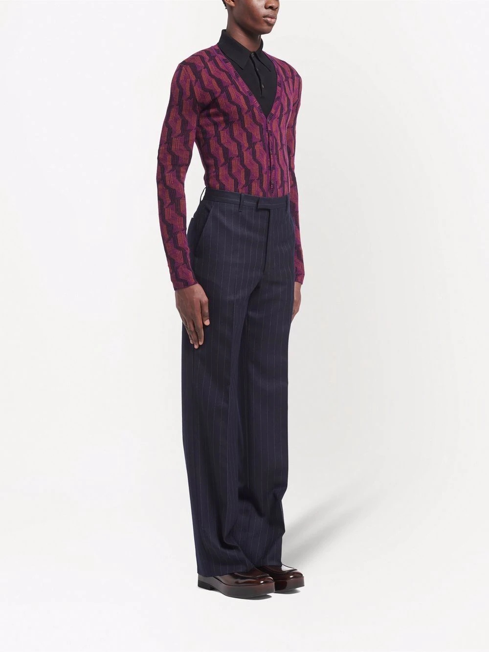 striped tailored trousers - 3