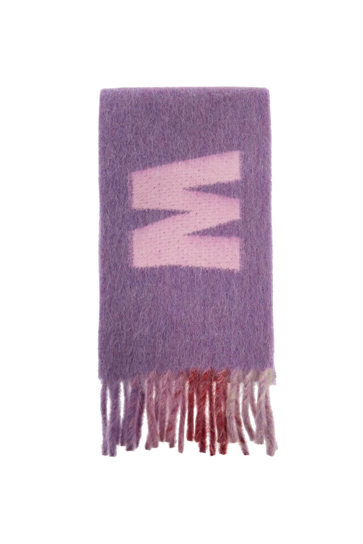 Marni Wool And Mohair Scarf With Maxi Logo Women - 1