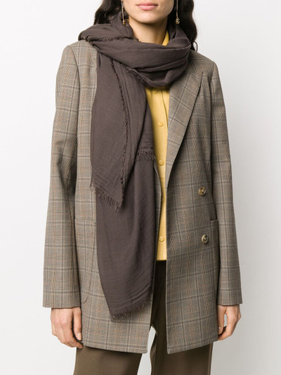 Faliero Sarti raw edge scarf outlook