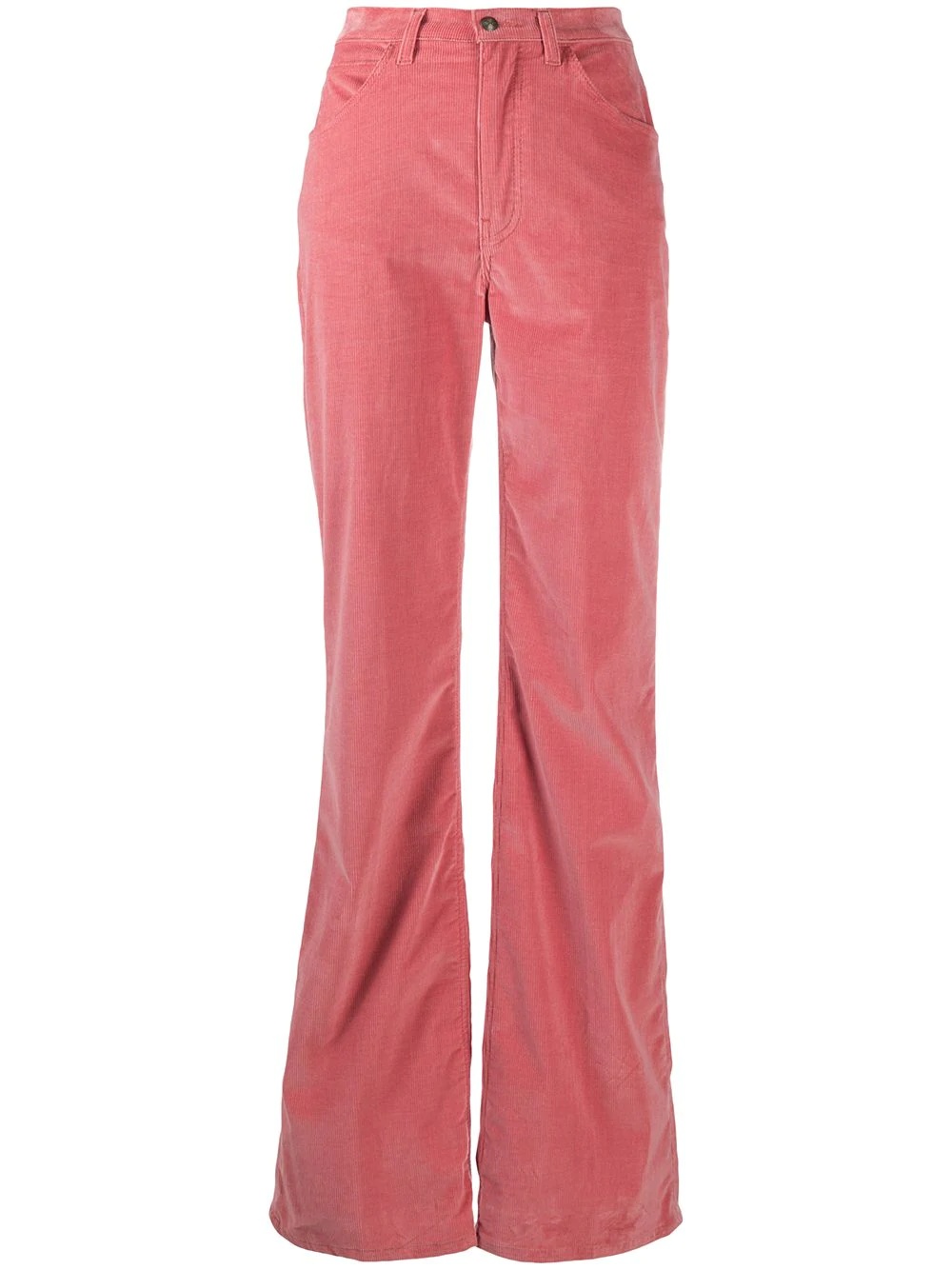 flared corduroy trousers - 1