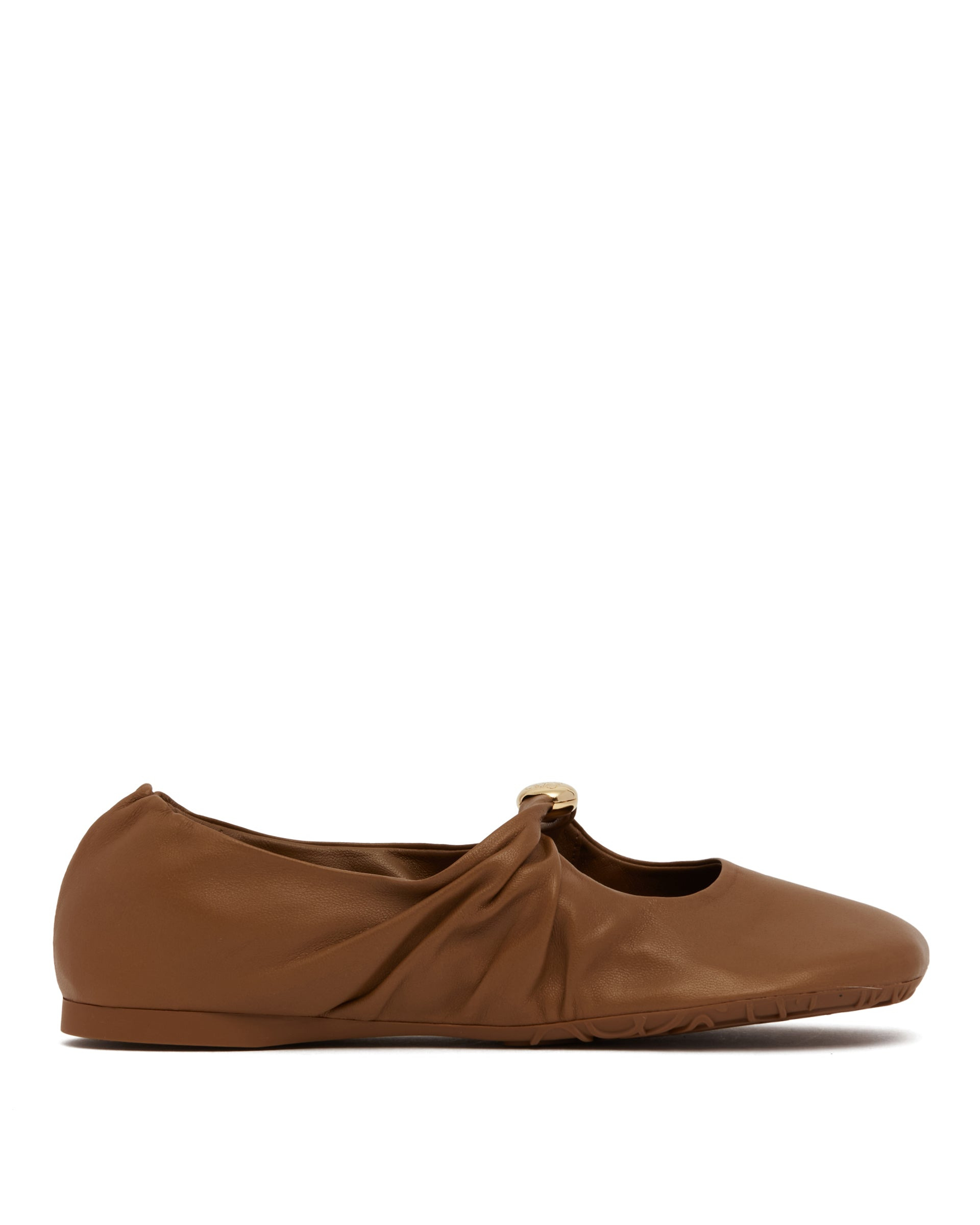 Brown Pebble Soft Ballet Flats - 1