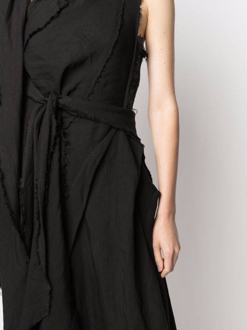 asymmetric draped maxi dress - 5