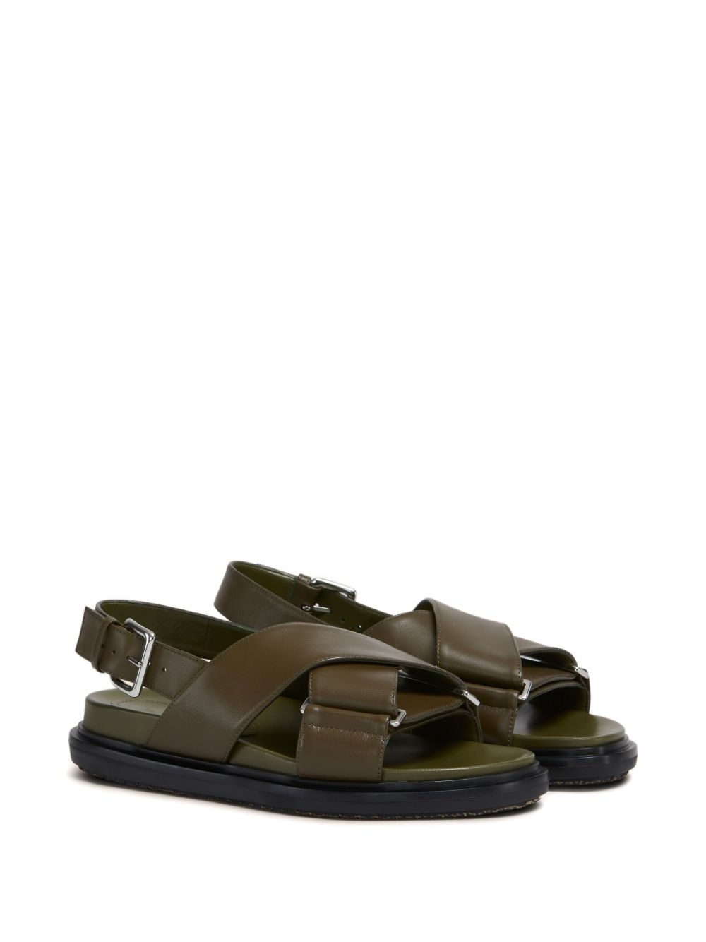 cross-strap flat sandals - 2