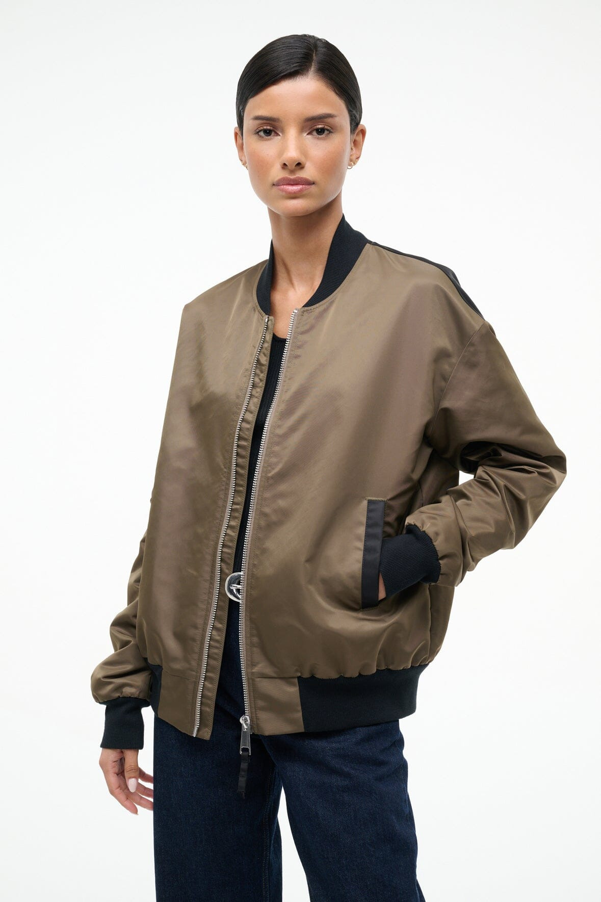 STAUD ATHENA JACKET TRUFFLE - 3