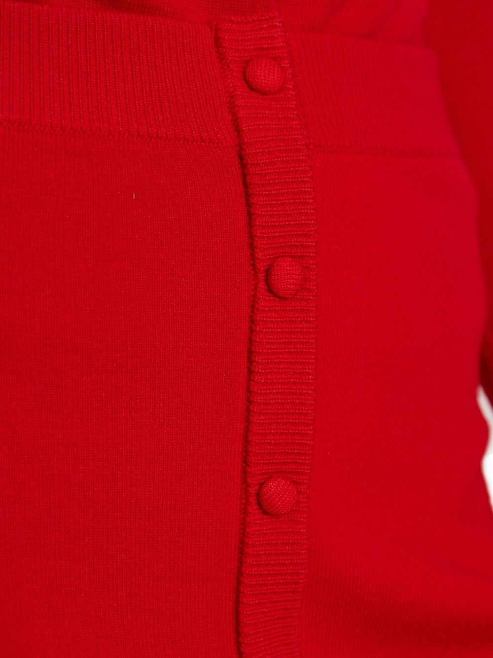 button-front fitted skirt - 5
