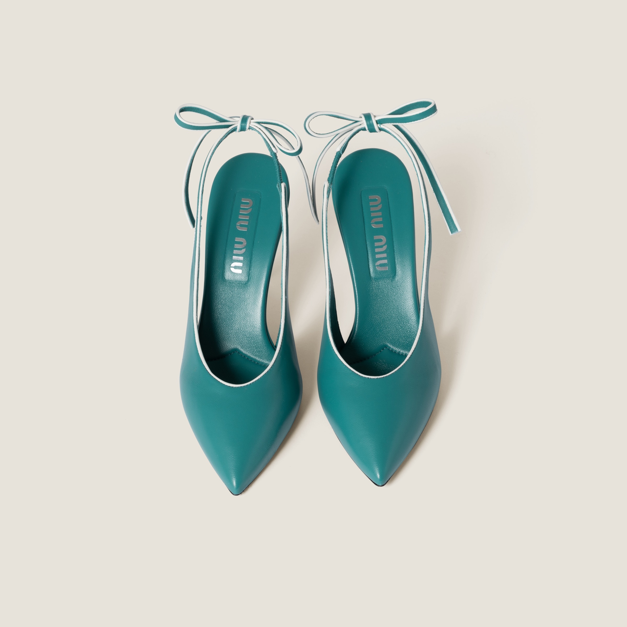 Nappa leather slingback pumps - 4