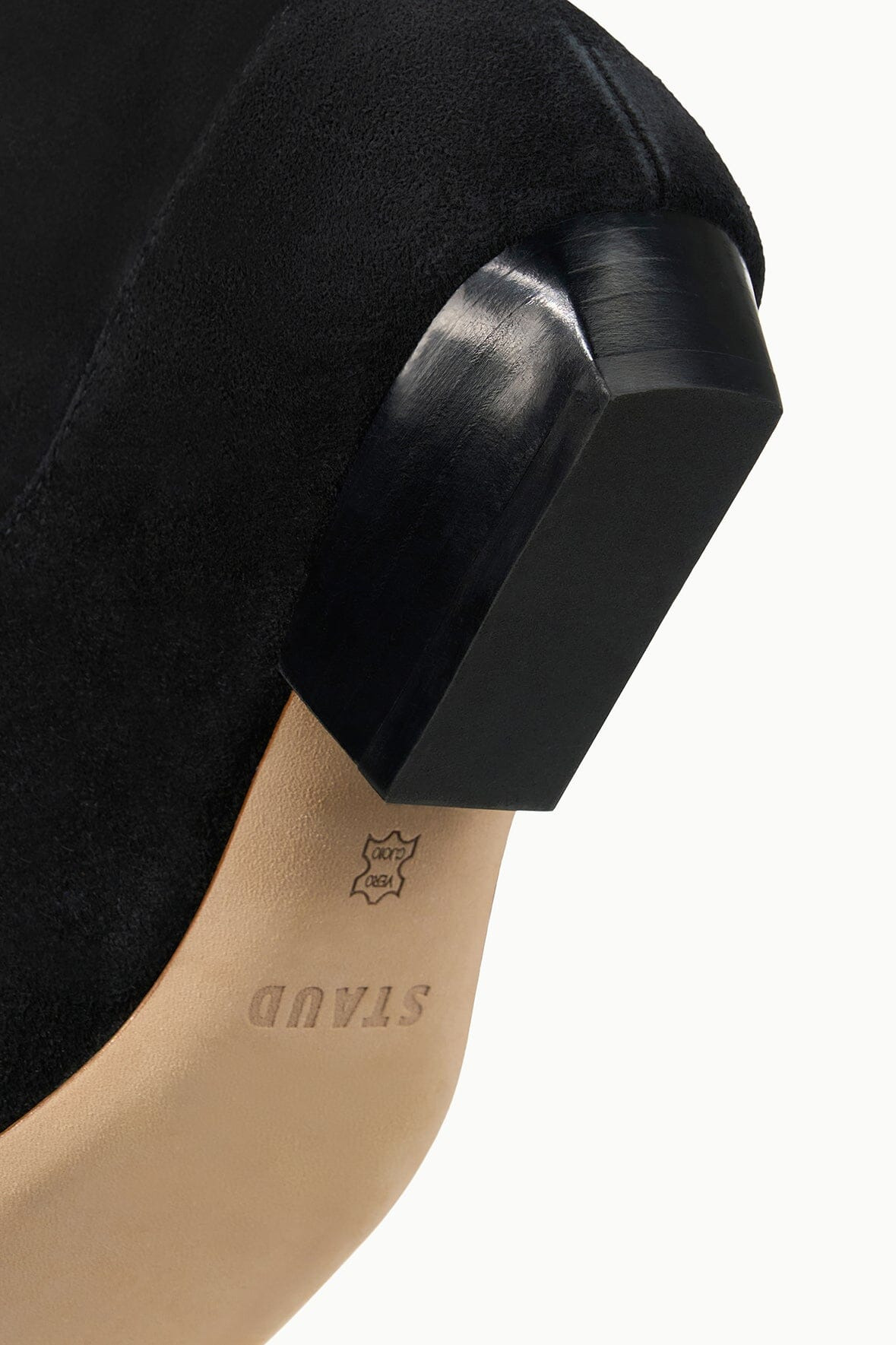 STAUD WALLY FLAT BOOT BLACK SUEDE - 9