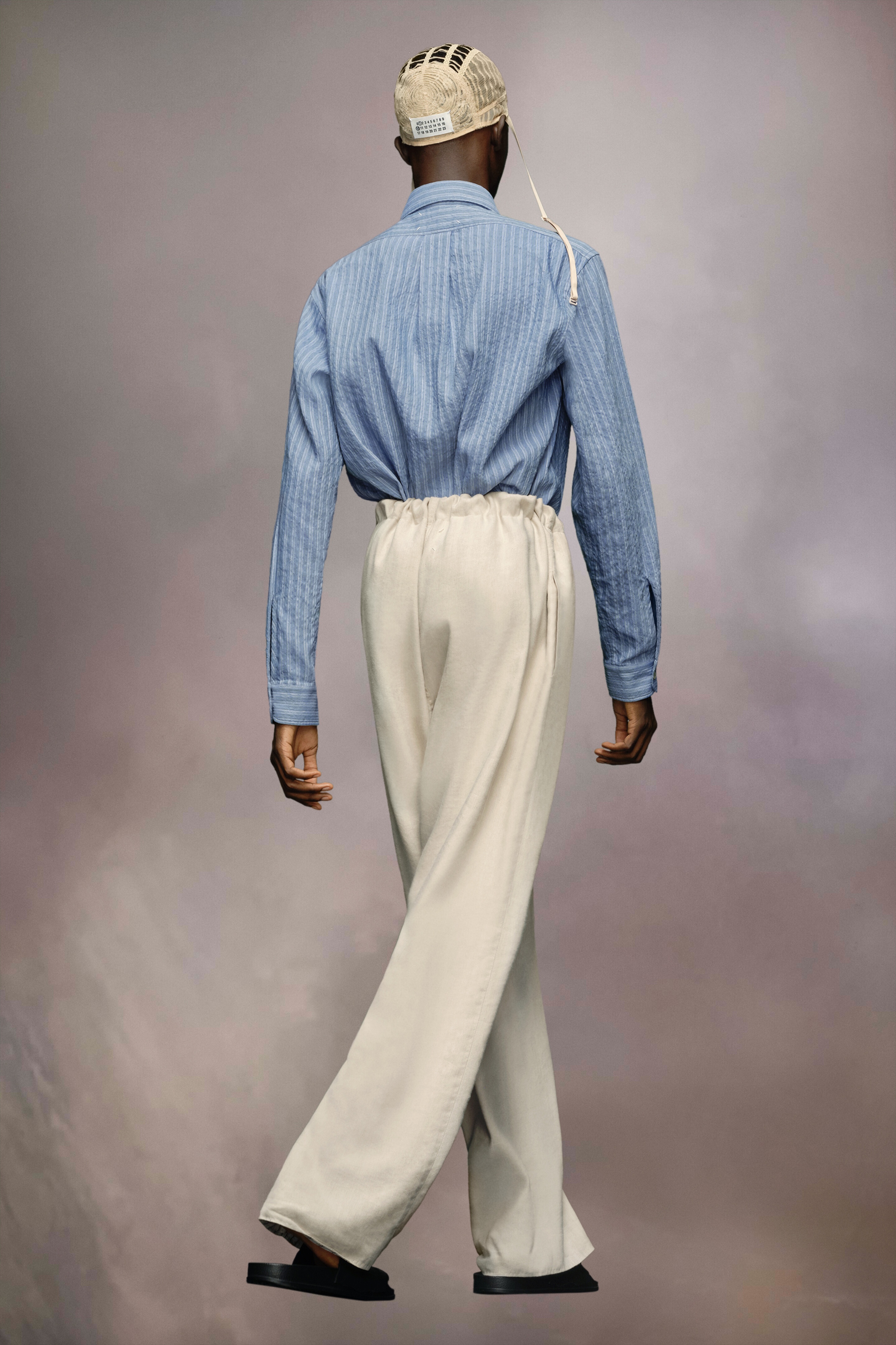 Fluid linen trousers - 3