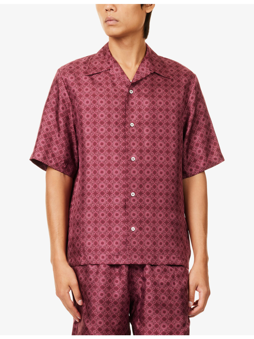 Quad Notched-Collar Silk Bowling Shirt - 3