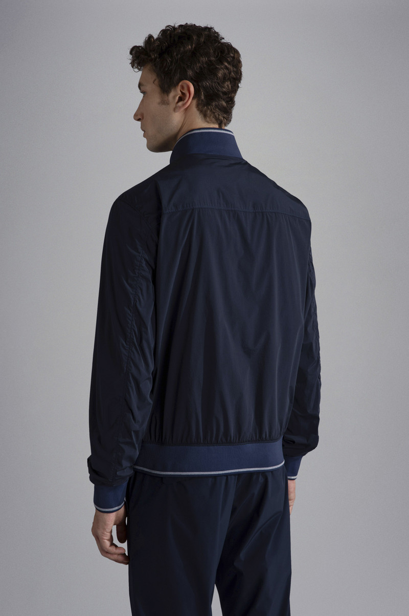 GARMENT DYED STRETCH ECONYL® NYLON BOMBER JACKET 3