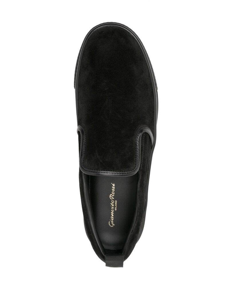 suede slip-on loafers - 4