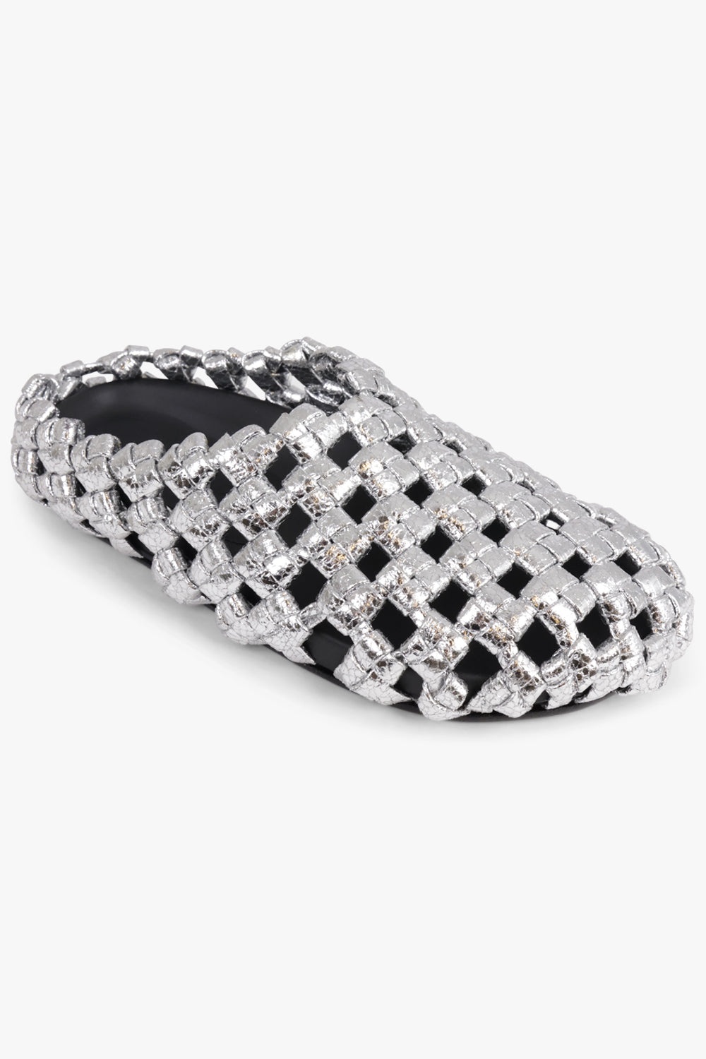 MISMATCHED WEAVE CLOG | SILVER/GOLD - 3