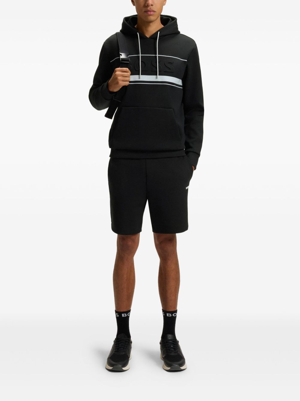 logo-embossed hoodie - 2