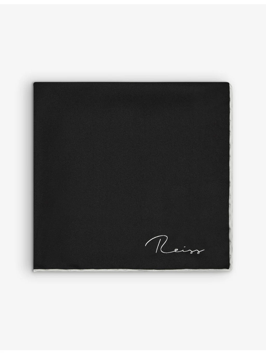 Ceremony logo-print silk pocket square - 1