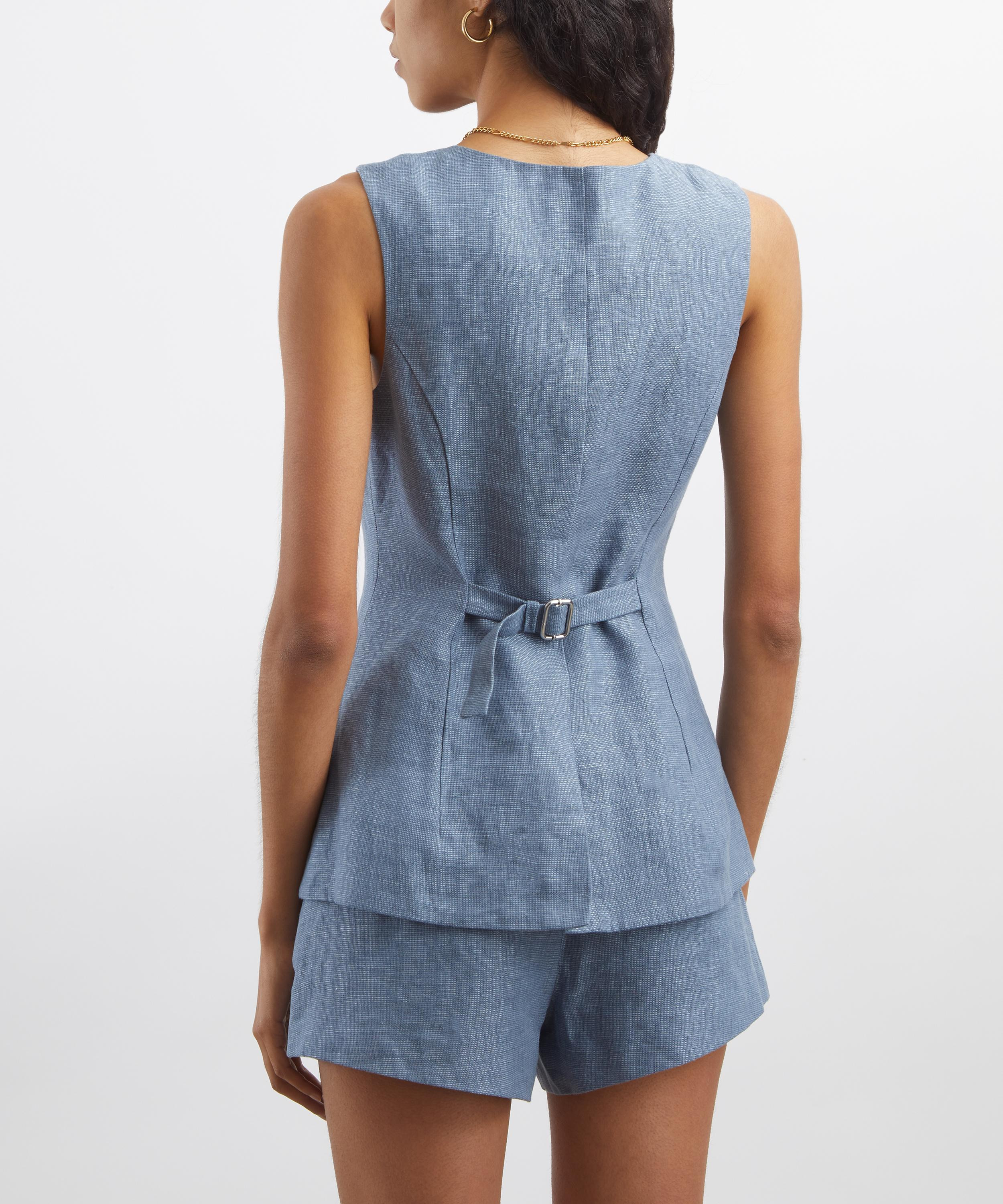 Thea Blue Steel Vest - 4
