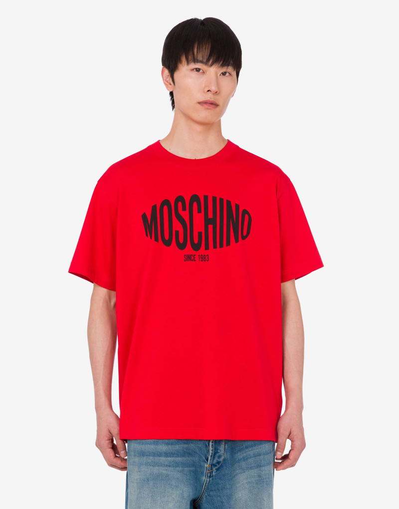 Moschino PRINTED ORGANIC COTTON JERSEY T-SHIRT outlook
