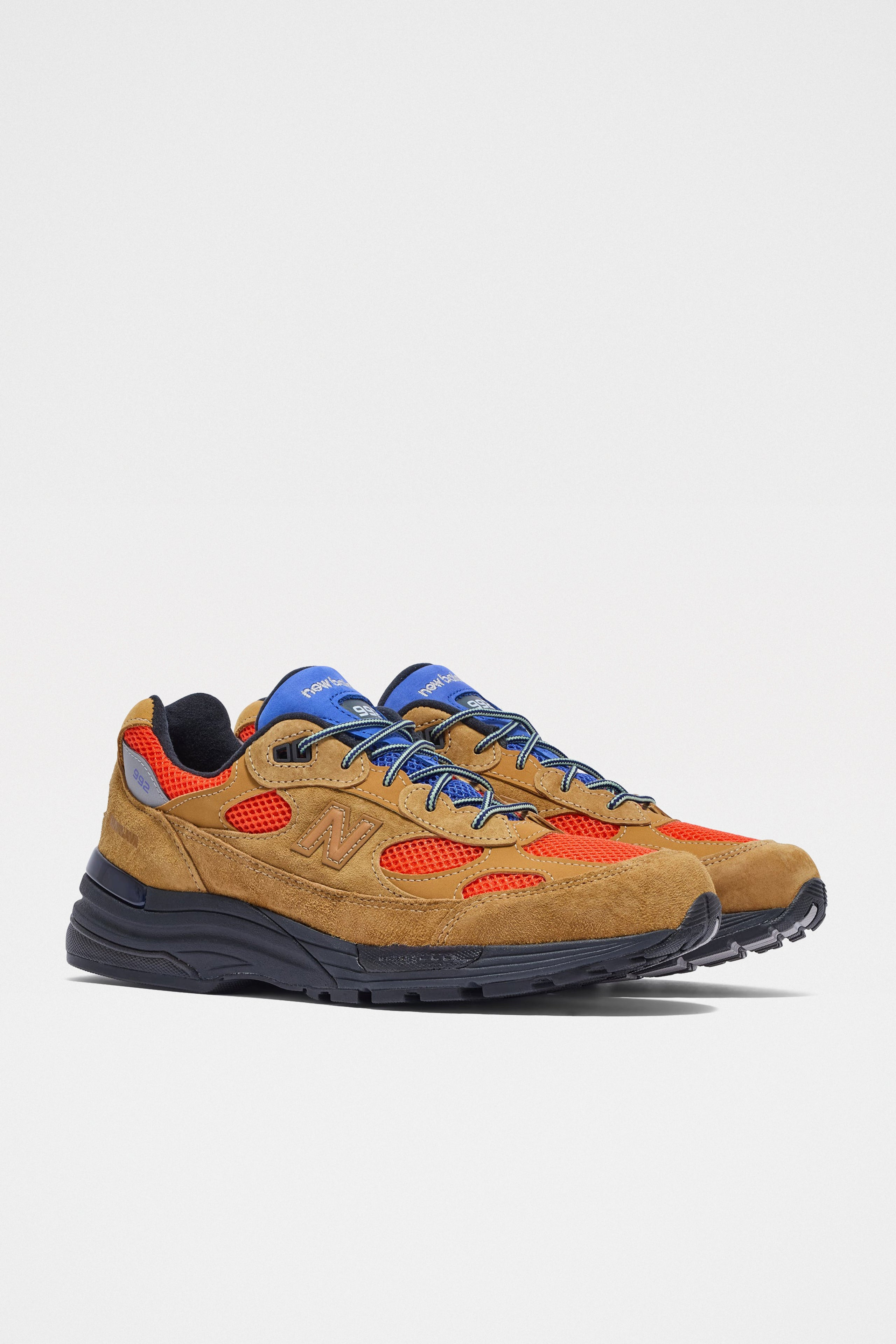 NEW BALANCE X ACTION BRONSON 992 GOLDEN BROWN / FLAME - 4