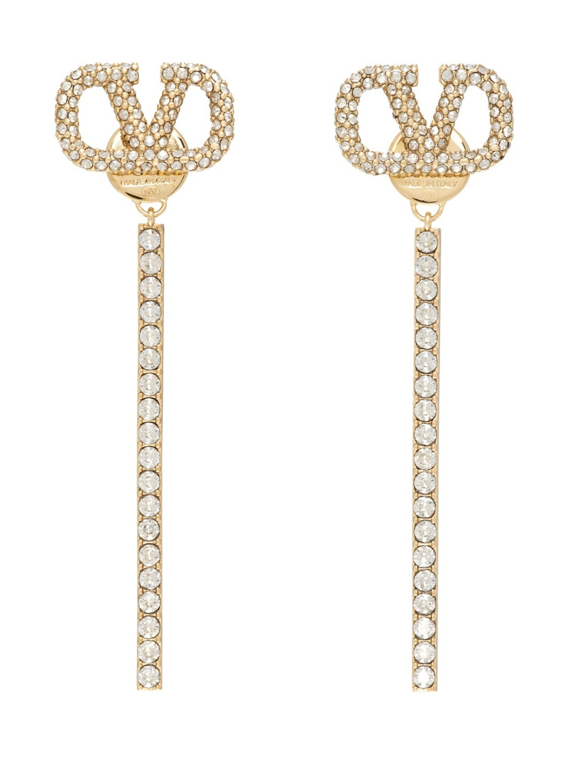 Gold Logo Earrings 1