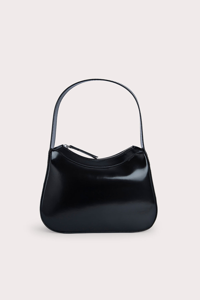 Kiki Black Semi Patent Leather 1