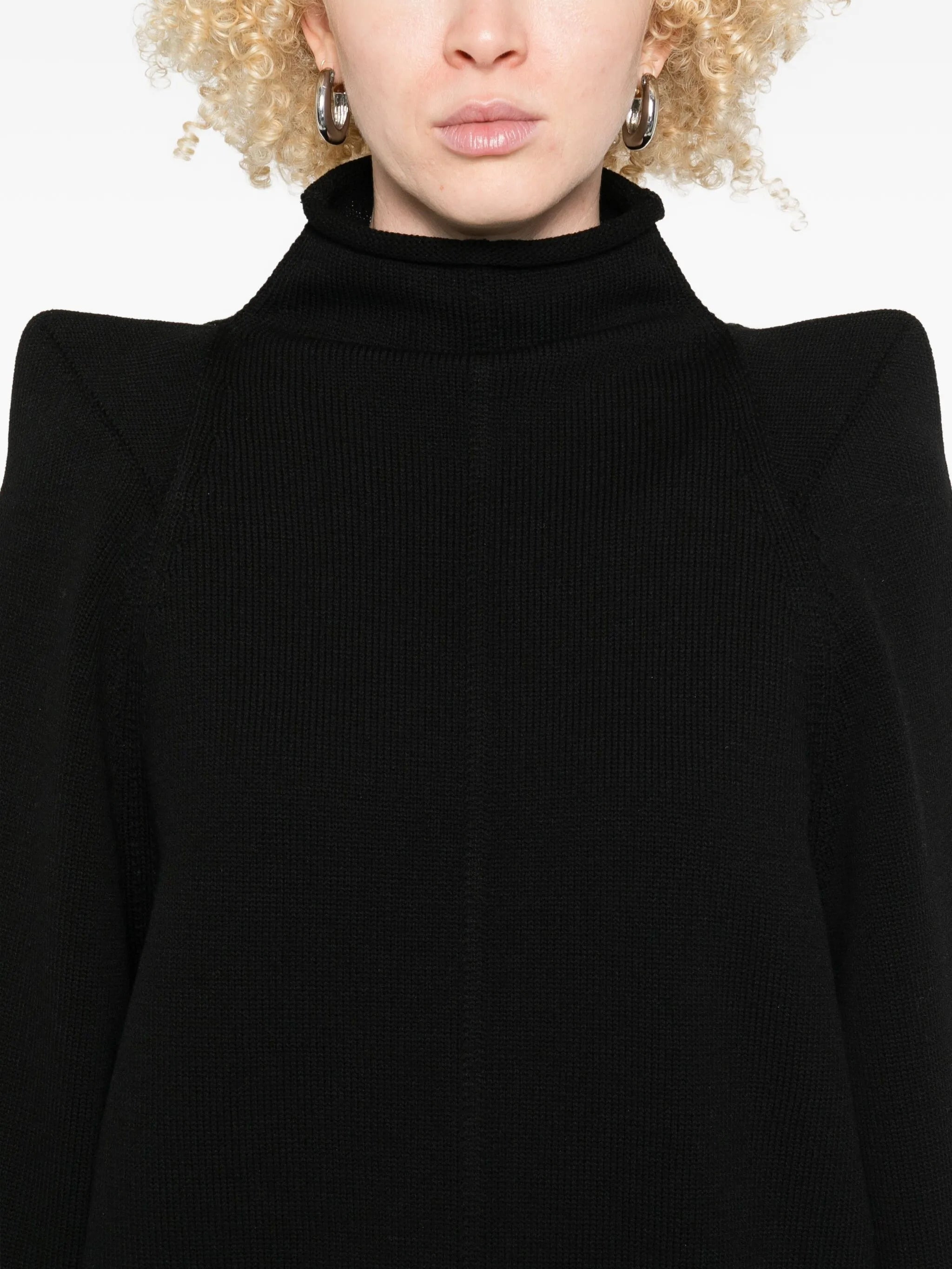 Rick Owens High-neck Wide-sleeve Sweater - 4