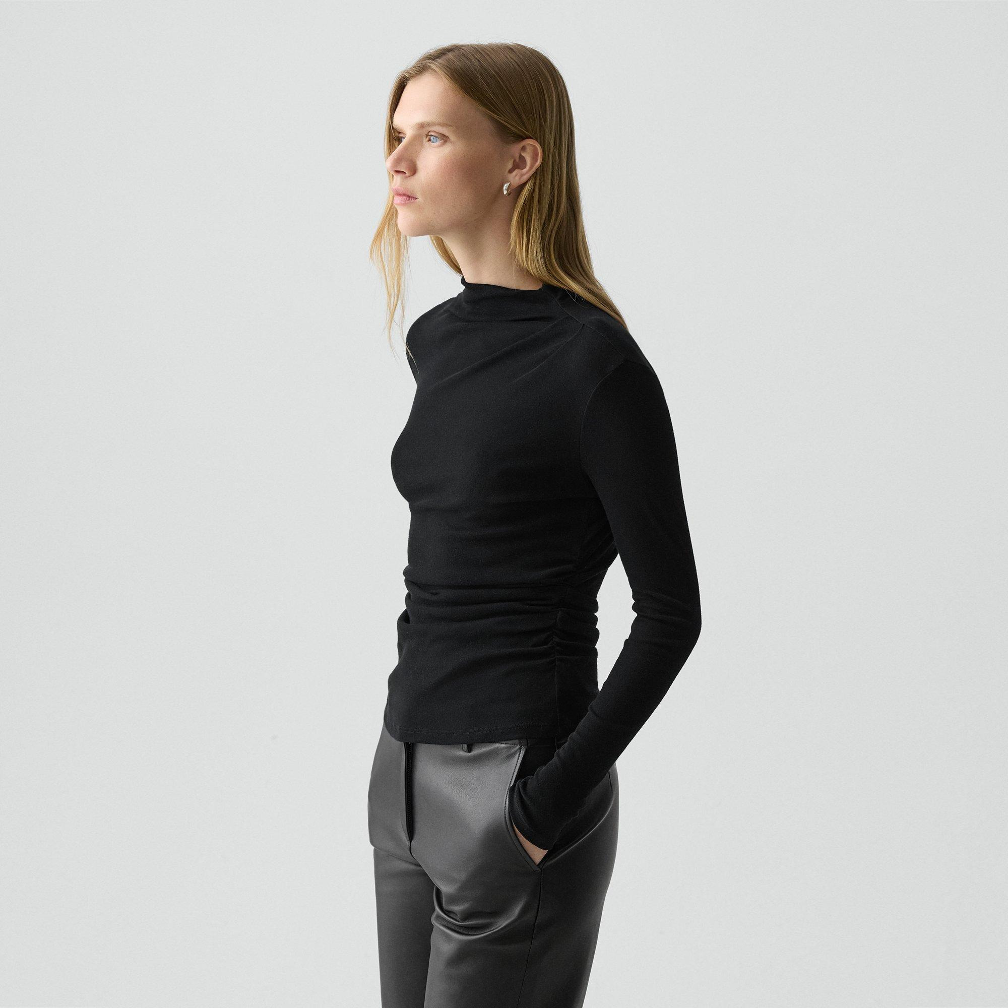 Mock Neck Top in Soft Rib - 3