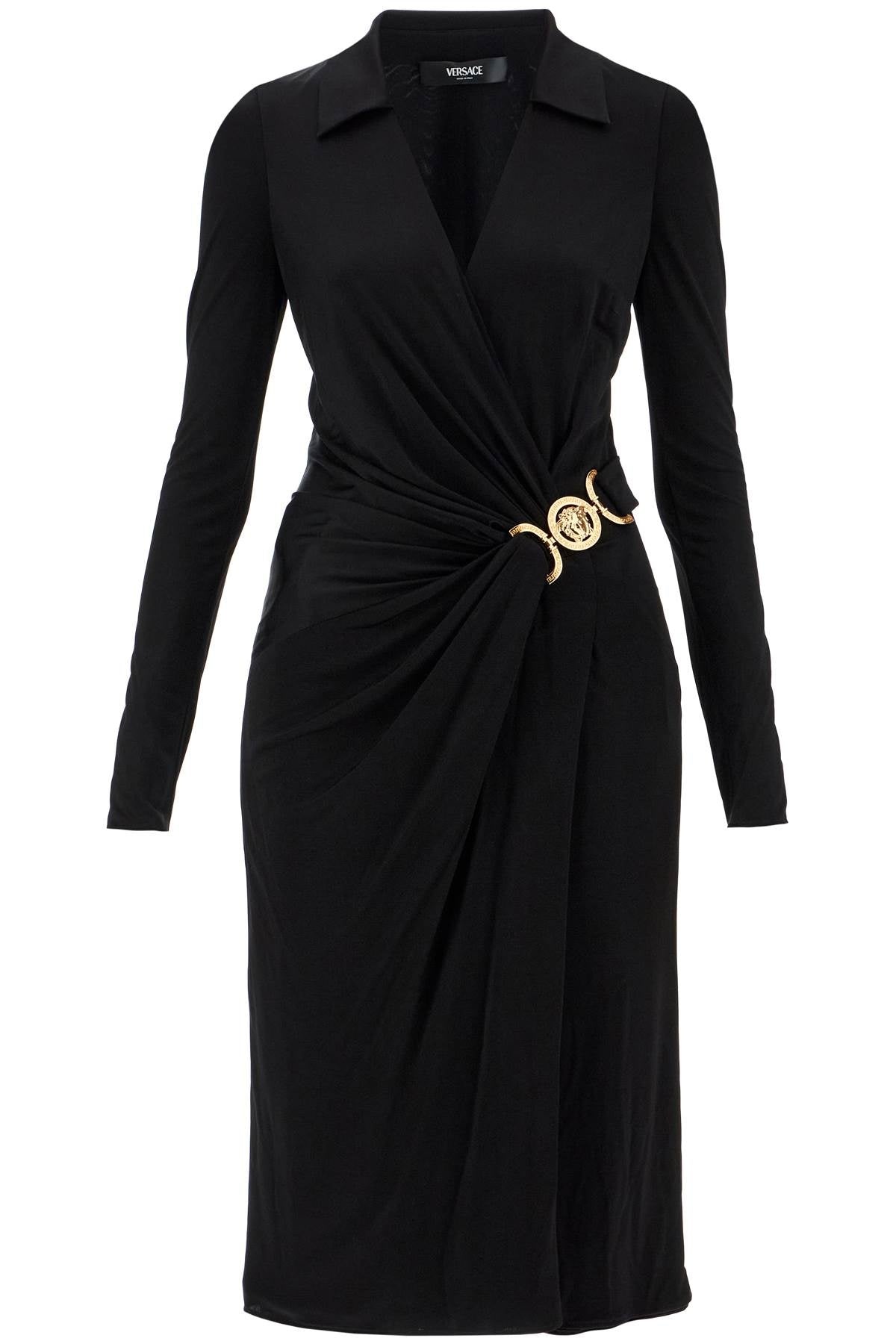 Versace Draped Jersey Dress With Women - 1