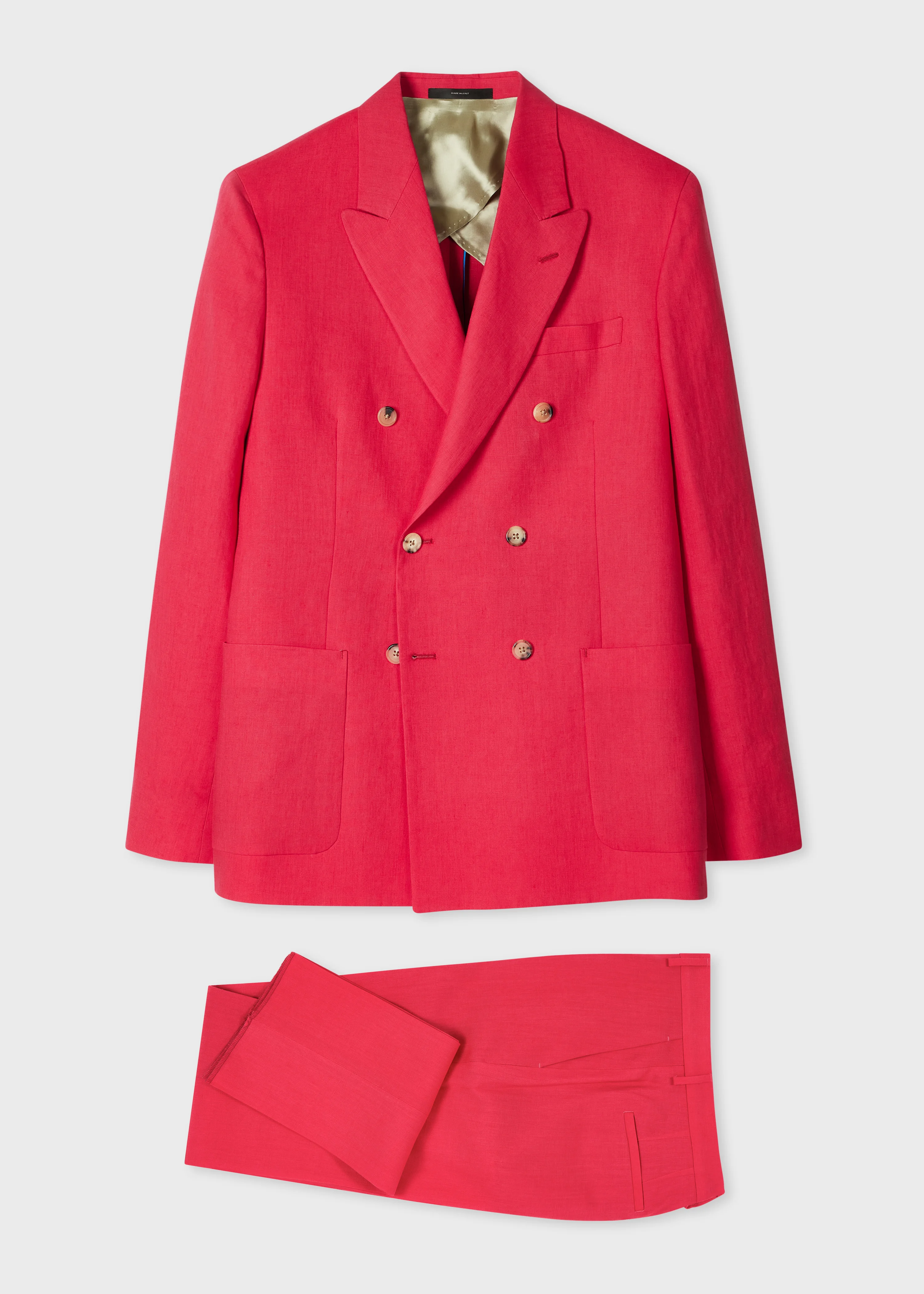 Fuchsia Linen Suit - 1