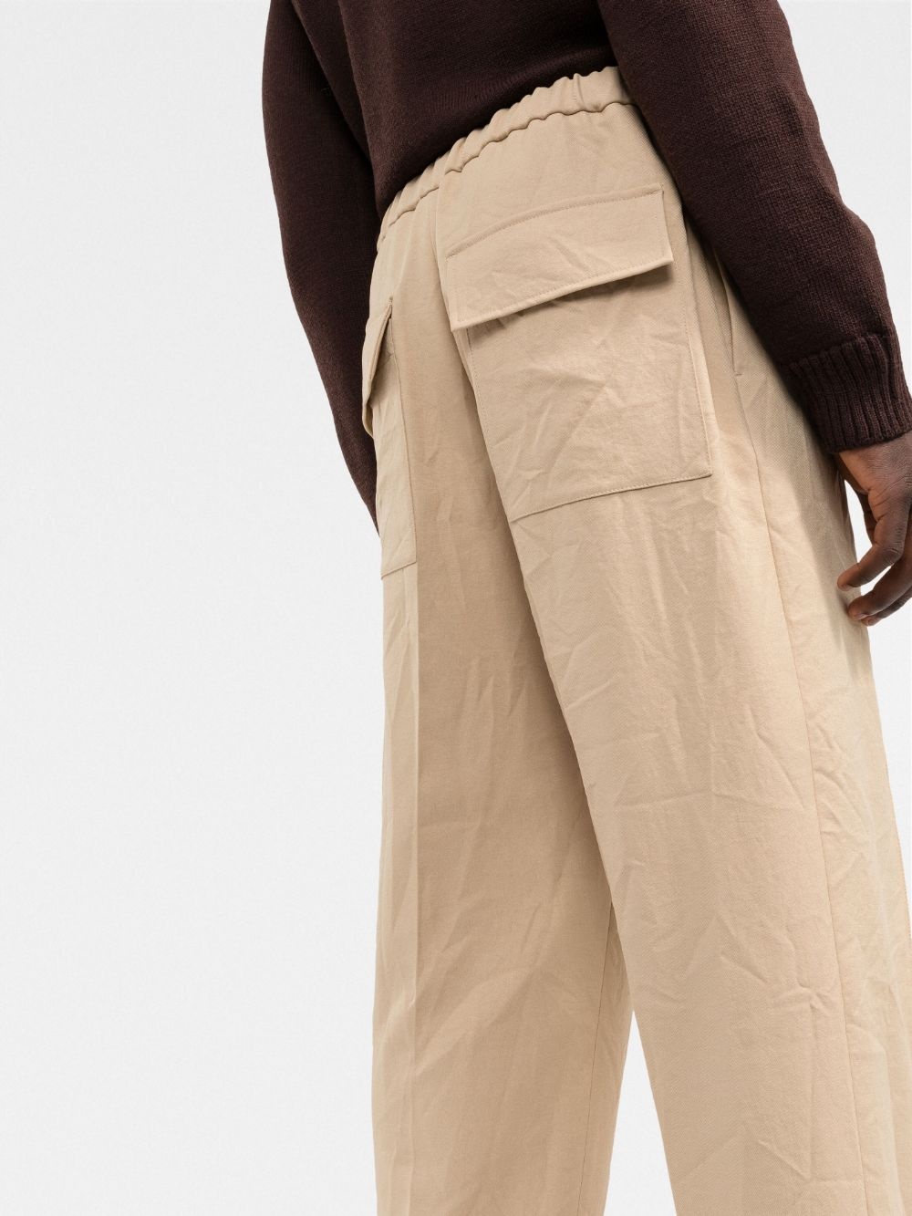 straight-leg cargo-pocket trousers - 3