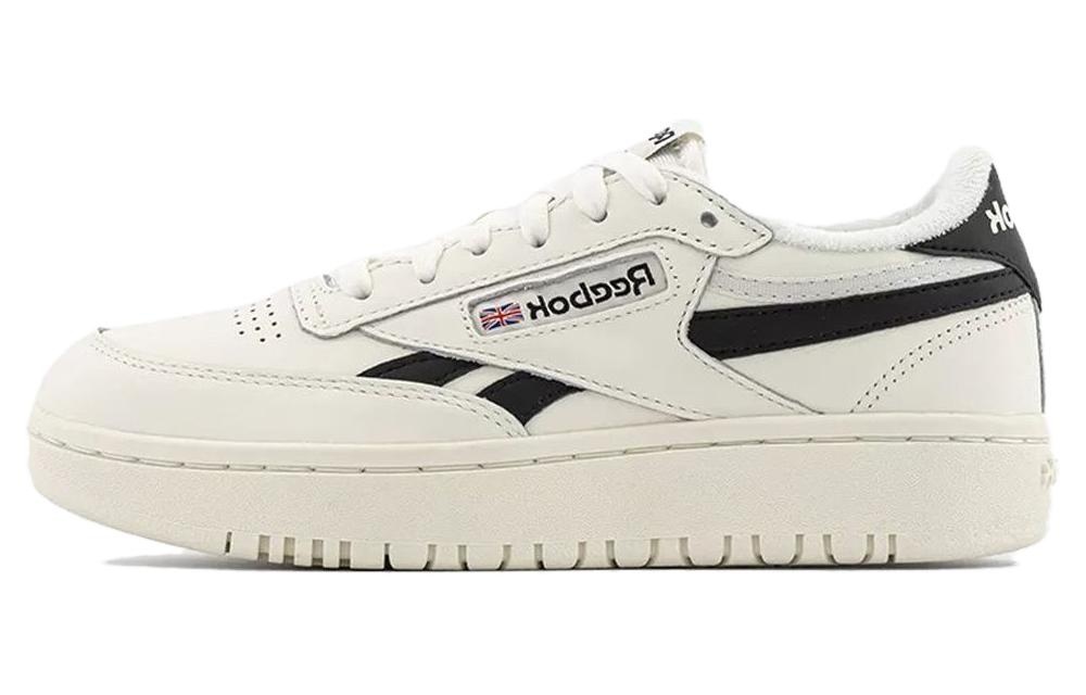 (WMNS) Reebok Club C Double 'Chalk Black' 100010773 - 2